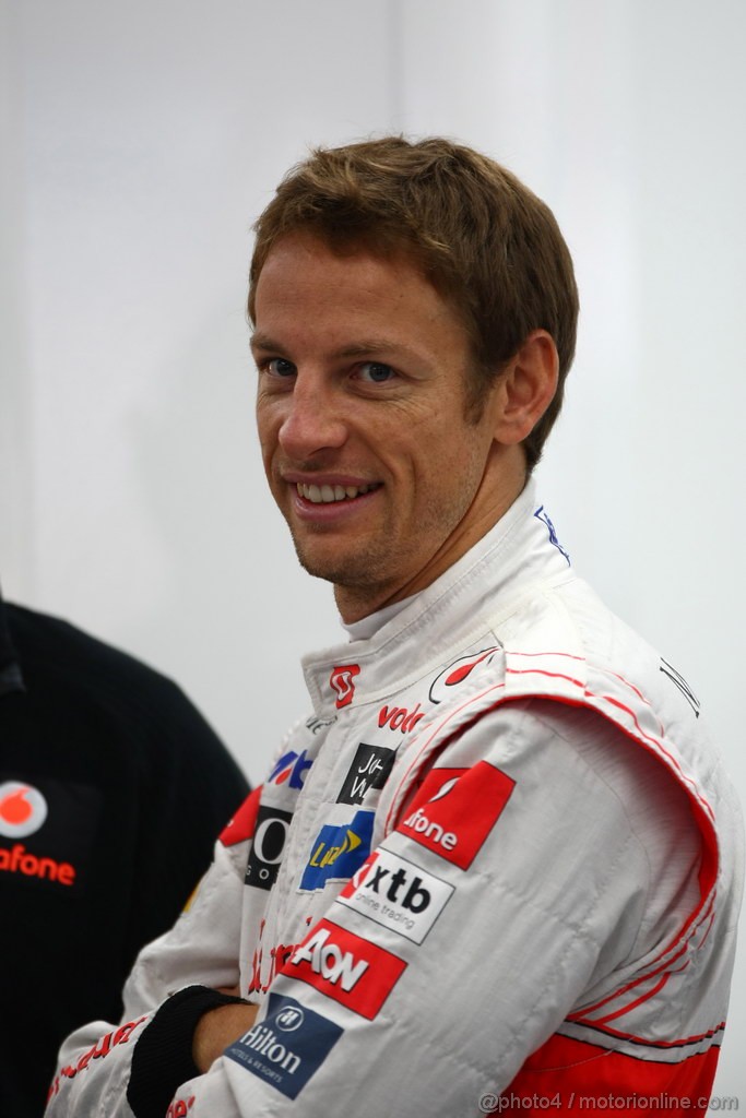 GP KOREA, 14.10.2011- Prove Libere 1, Venerdi', Jenson Button (GBR), McLaren  Mercedes, MP4-26 