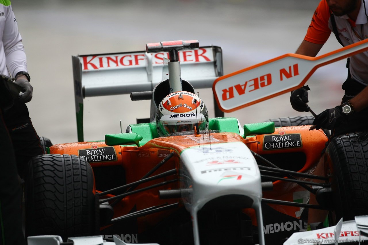GP KOREA, 14.10.2011- Prove Libere 1, Venerdi', Adrian Sutil (GER), Force India F1 Team, VJM04 