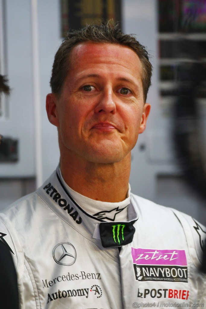 GP KOREA, 14.10.2011- Prove Libere 1, Venerdi', Michael Schumacher (GER), Mercedes GP Petronas F1 Team, MGP W02