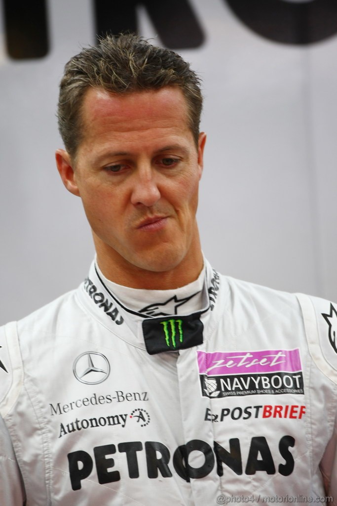 GP KOREA, 14.10.2011- Prove Libere 1, Venerdi', Michael Schumacher (GER), Mercedes GP Petronas F1 Team, MGP W02