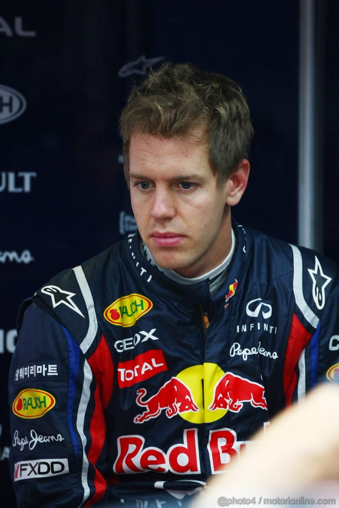 GP KOREA, 14.10.2011- Prove Libere 1, Venerdi', Sebastian Vettel (GER), Red Bull Racing, RB7 