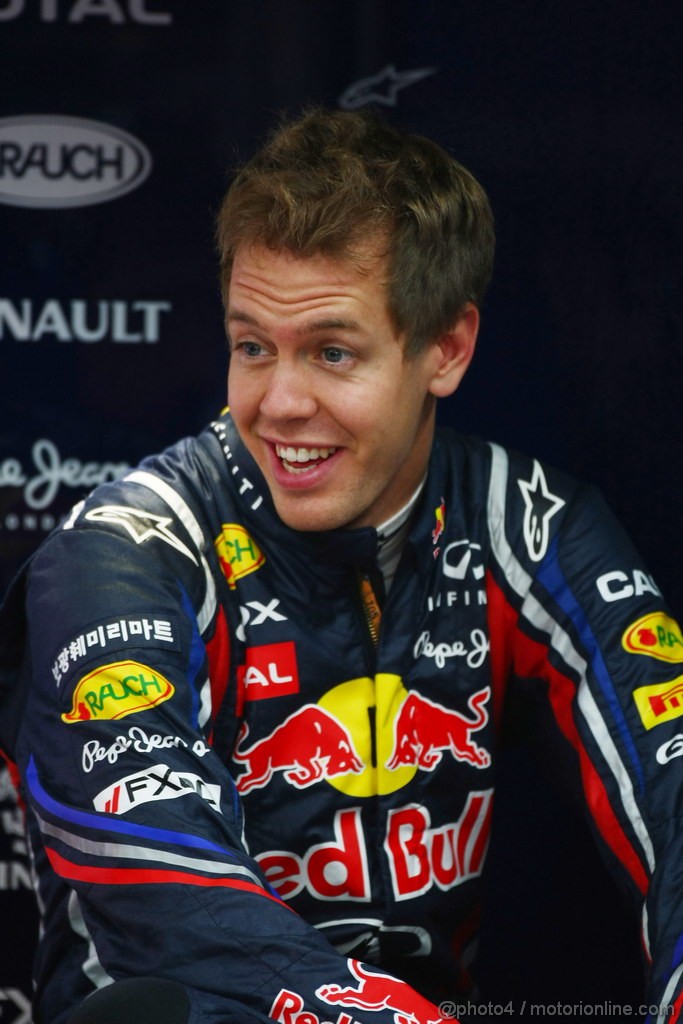 GP KOREA, 14.10.2011- Prove Libere 1, Venerdi', Sebastian Vettel (GER), Red Bull Racing, RB7