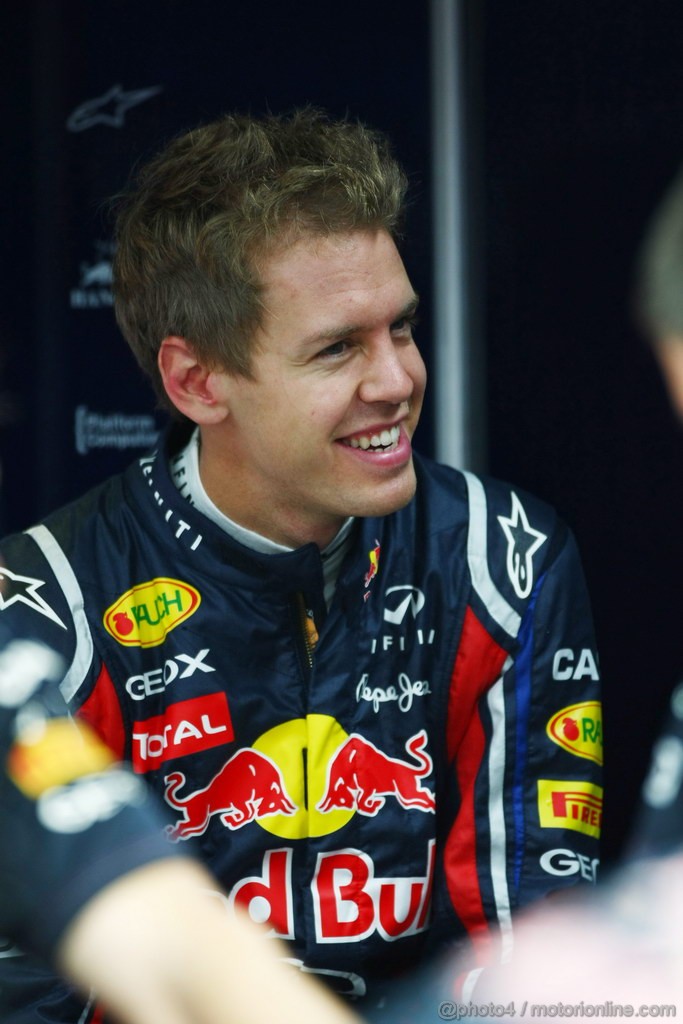 GP KOREA, 14.10.2011- Prove Libere 1, Venerdi', Sebastian Vettel (GER), Red Bull Racing, RB7 