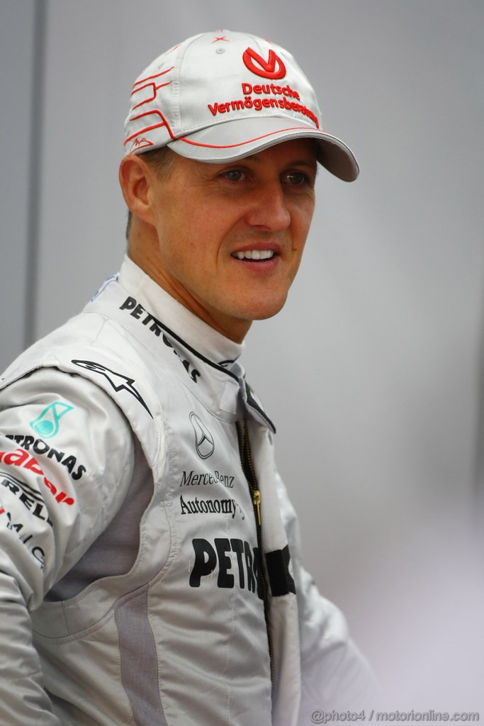 GP KOREA, 14.10.2011- Prove Libere 1, Venerdi', Michael Schumacher (GER), Mercedes GP Petronas F1 Team, MGP W02