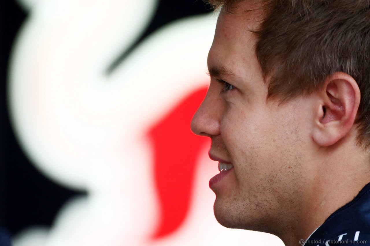 GP KOREA, 14.10.2011- Prove Libere 1, Venerdi', Sebastian Vettel (GER), Red Bull Racing, RB7
