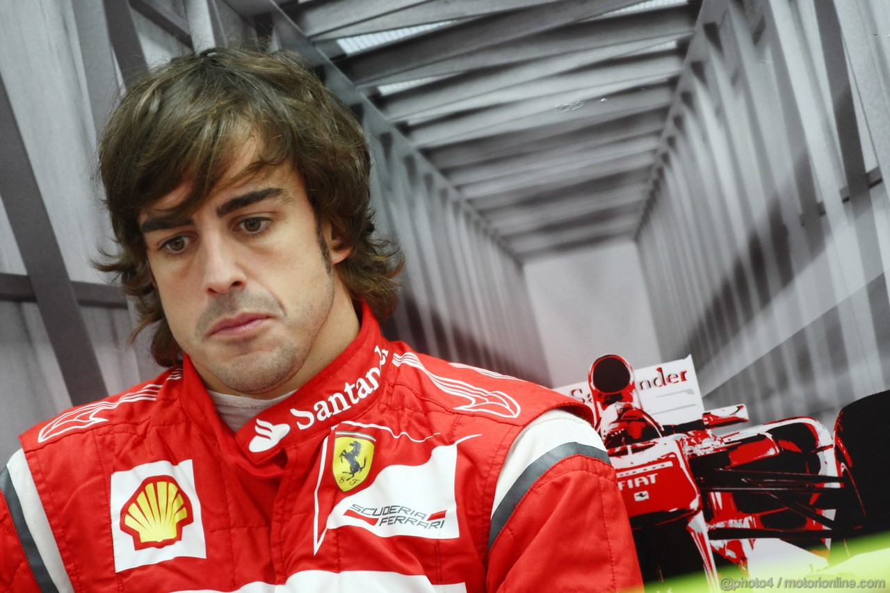 GP KOREA, 14.10.2011- Prove Libere 1, Venerdi', Fernando Alonso (ESP), Ferrari, F-150 Italia