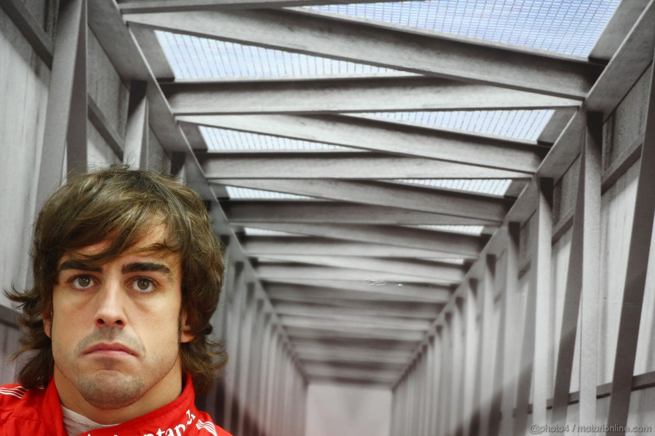 GP KOREA, 14.10.2011- Prove Libere 1, Venerdi', Fernando Alonso (ESP), Ferrari, F-150 Italia 