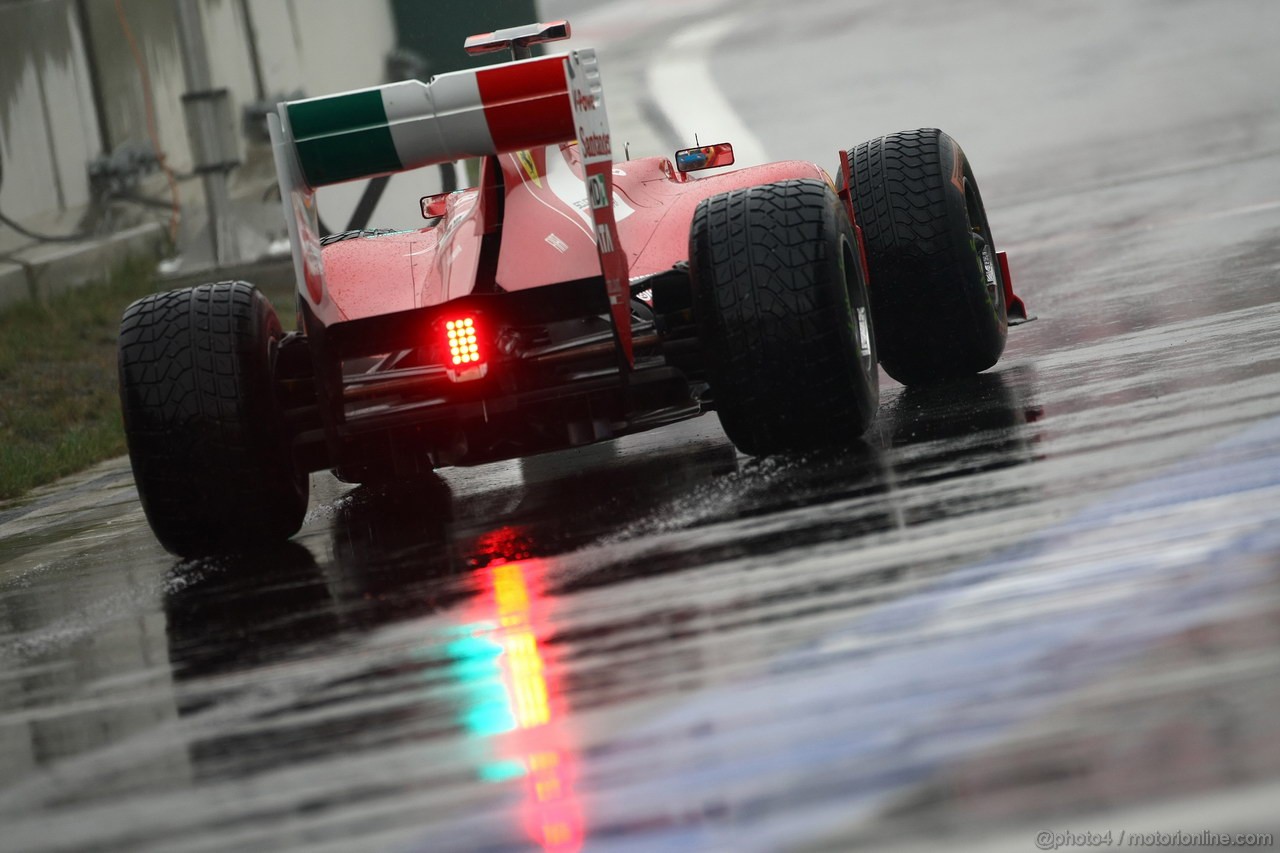 GP KOREA, 14.10.2011- Prove Libere 1, Venerdi', Fernando Alonso (ESP), Ferrari, F-150 Italia 