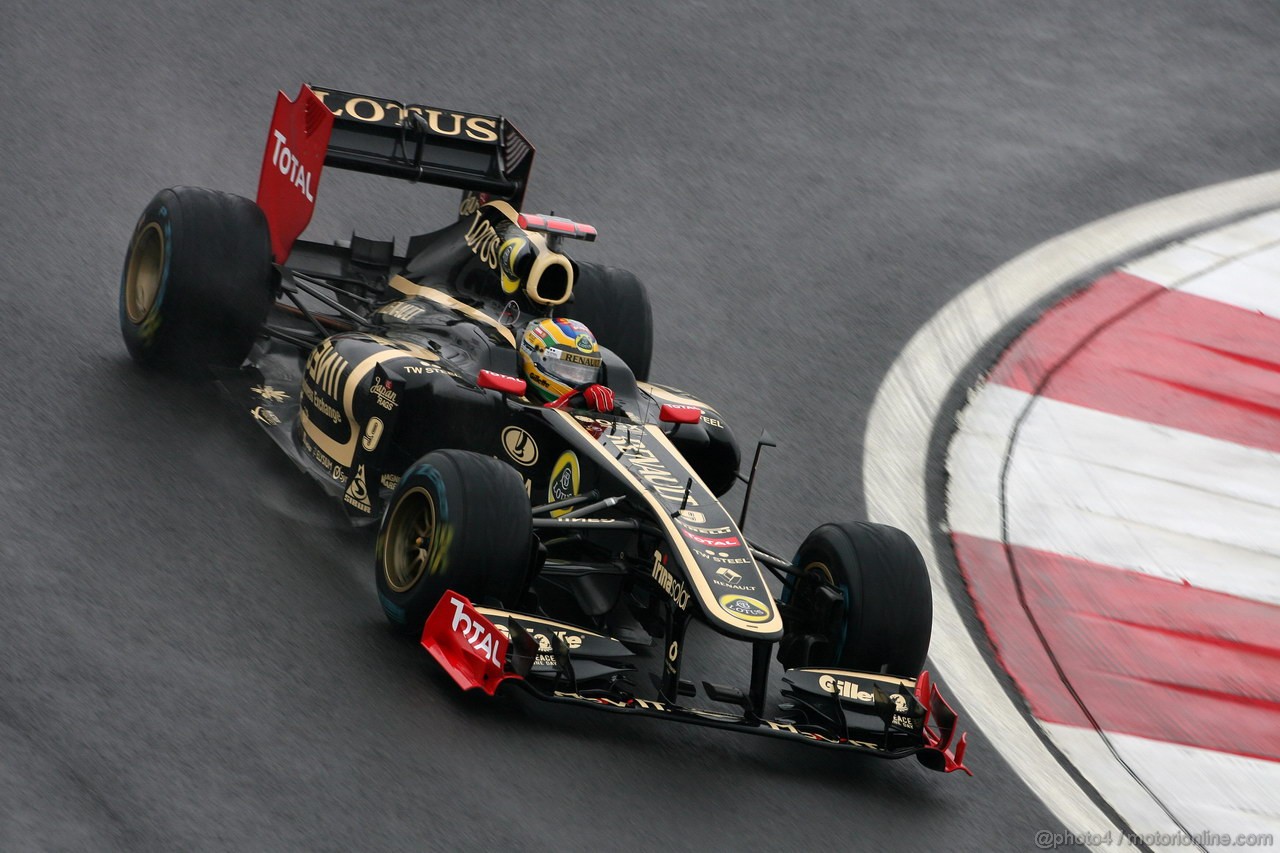 GP KOREA, 14.10.2011- Prove Libere 2, Venerdi', Bruno Senna (BRA), Lotus Renault GP R31
