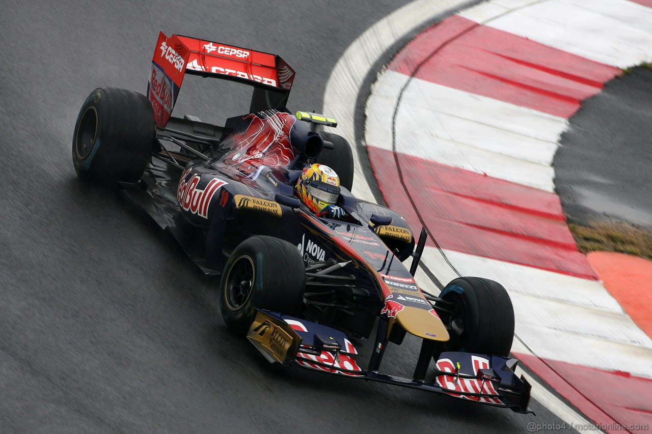GP KOREA, 14.10.2011- Prove Libere 2, Venerdi', Jaime Alguersuari (SPA), Scuderia Toro Rosso, STR6 