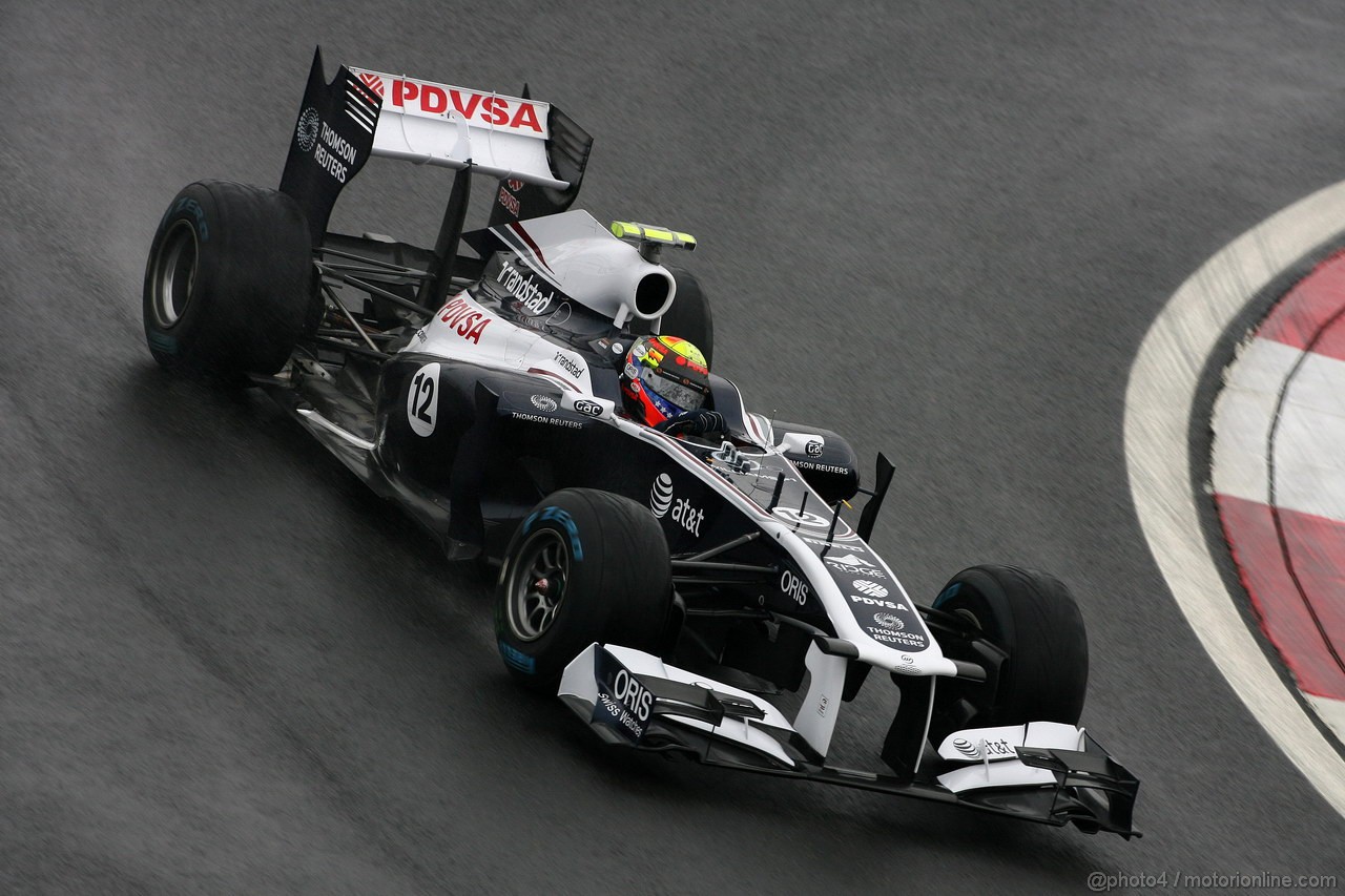 GP KOREA, 14.10.2011- Prove Libere 2, Venerdi', Pastor Maldonado (VEN), Williams FW33 