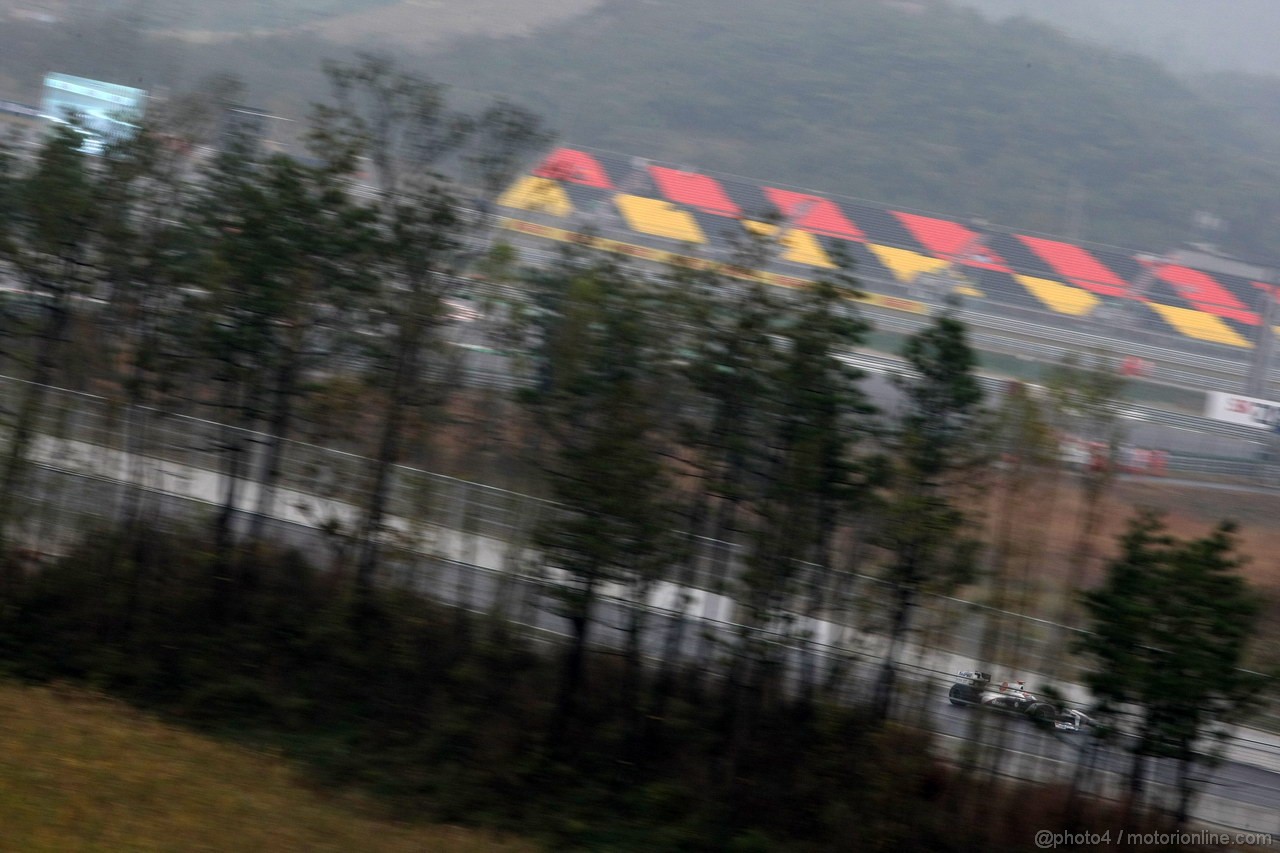 GP KOREA, 14.10.2011- Prove Libere 2, Venerdi', Kamui Kobayashi (JAP), Sauber F1 Team C30 