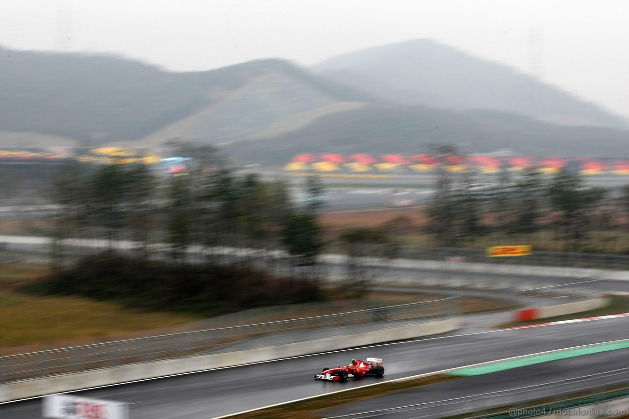 GP KOREA, 14.10.2011- Prove Libere 2, Venerdi', Felipe Massa (BRA), Ferrari, F-150 Italia