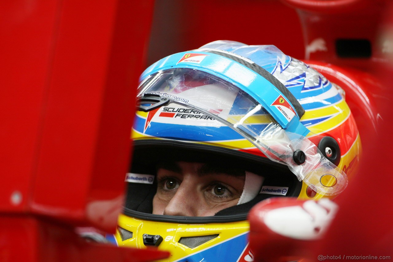 GP KOREA, 14.10.2011- Prove Libere 2, Venerdi', Fernando Alonso (ESP), Ferrari, F-150 Italia 