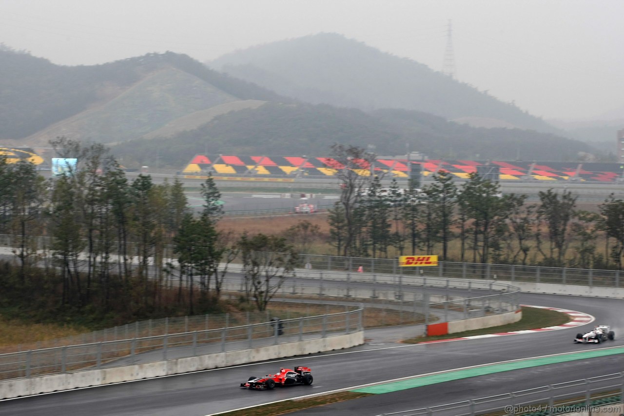GP KOREA, 14.10.2011- Prove Libere 2, Venerdi', Timo Glock (GER), Marussia Virgin Racing VR-02