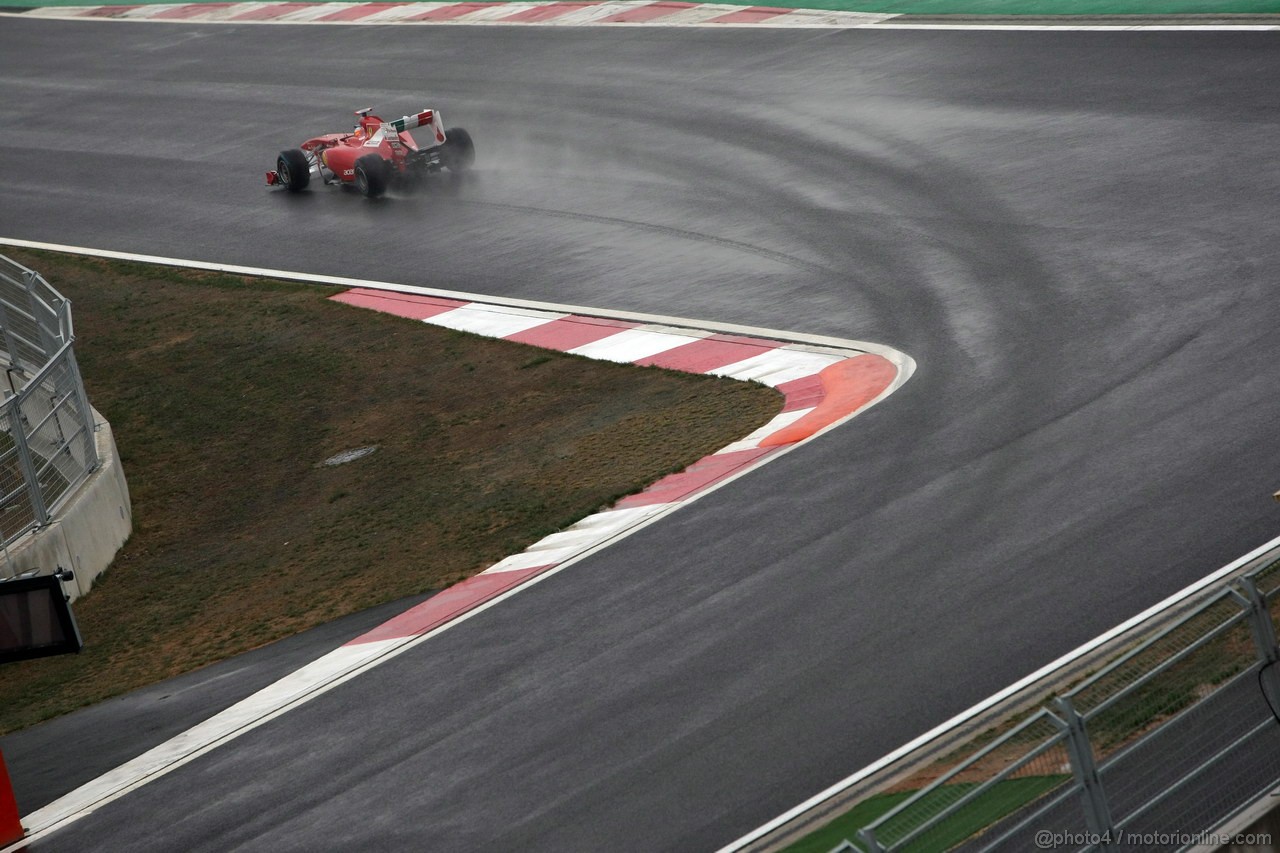 GP KOREA, 14.10.2011- Prove Libere 2, Venerdi', Fernando Alonso (ESP), Ferrari, F-150 Italia 