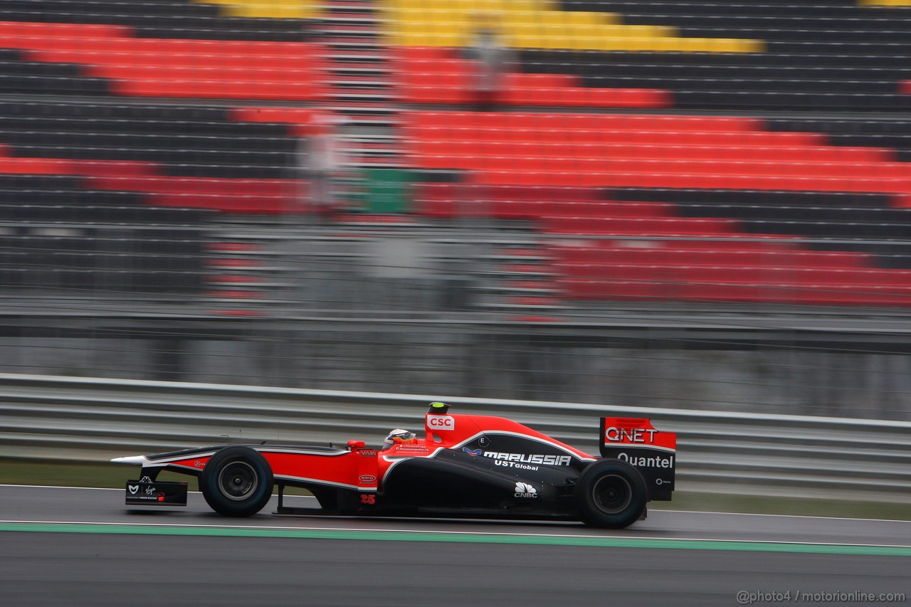 GP KOREA, 14.10.2011- Prove Libere 2, Venerdi', Jerome D'Ambrosio (BEL), Marussia Virgin Racing VR-02 