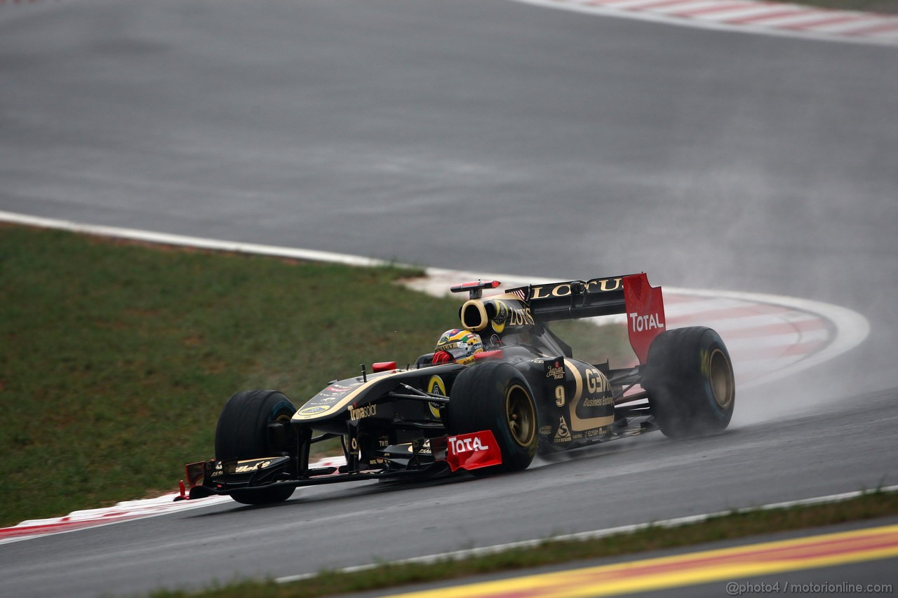 GP KOREA, 14.10.2011- Prove Libere 2, Venerdi', Bruno Senna (BRA), Lotus Renault GP R31