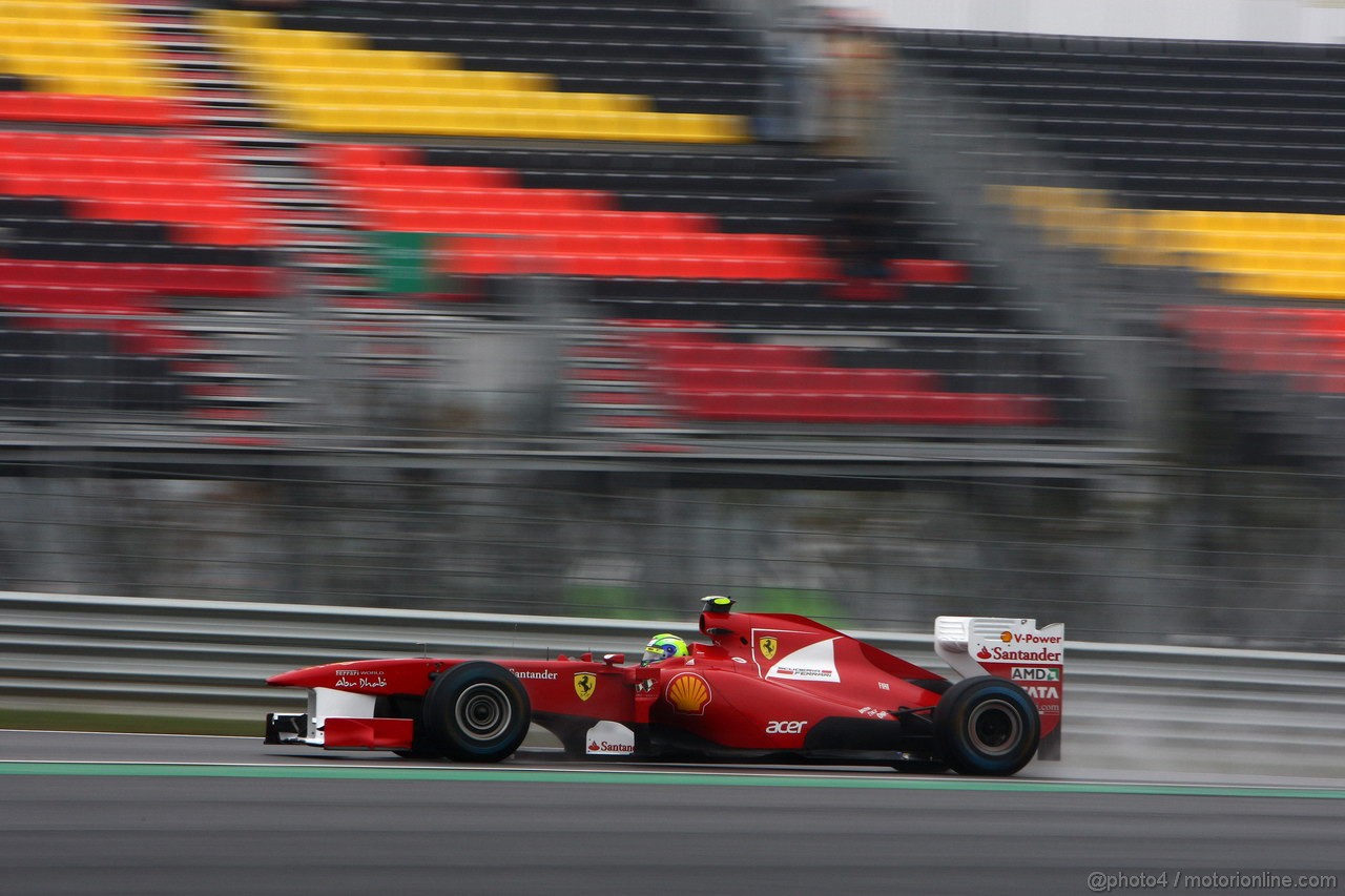 GP KOREA, 14.10.2011- Prove Libere 2, Venerdi', Felipe Massa (BRA), Ferrari, F-150 Italia