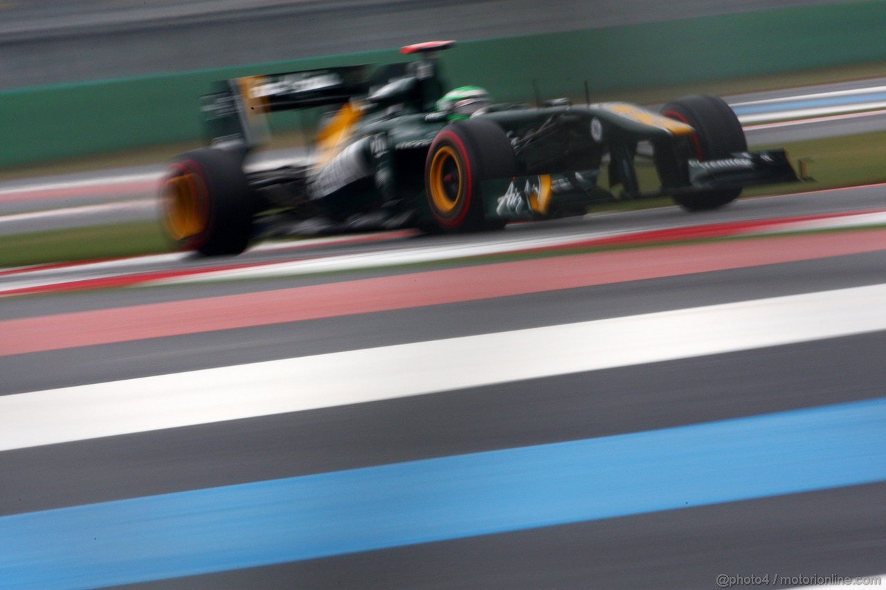 GP KOREA, 14.10.2011- Prove Libere 2, Venerdi', Heikki Kovalainen (FIN), Team Lotus, TL11 