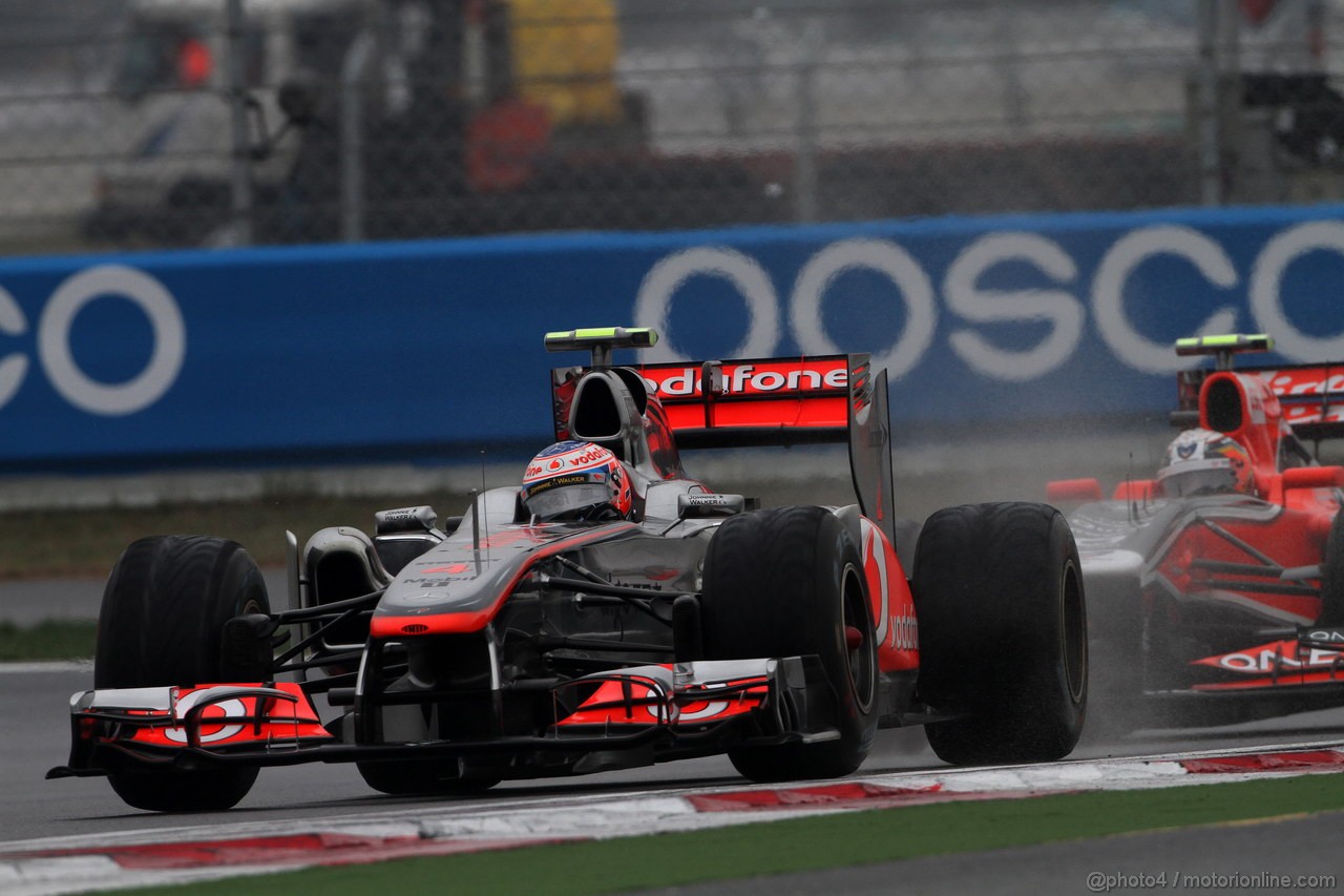 GP KOREA, 14.10.2011- Prove Libere 2, Venerdi', Jenson Button (GBR), McLaren  Mercedes, MP4-26 