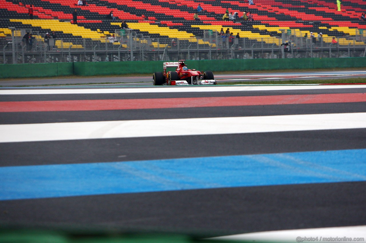 GP KOREA, 14.10.2011- Prove Libere 2, Venerdi', Fernando Alonso (ESP), Ferrari, F-150 Italia 