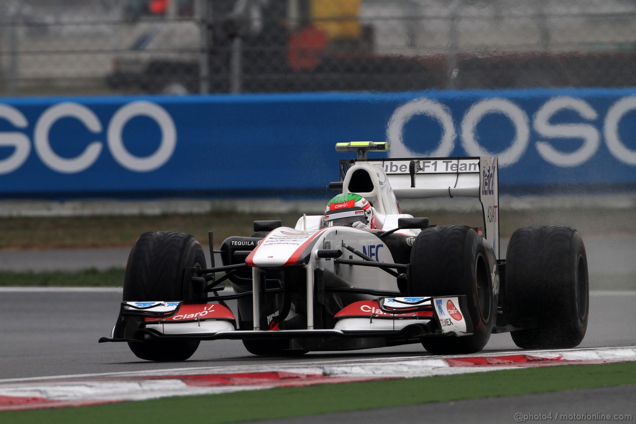GP KOREA, 14.10.2011- Prove Libere 2, Venerdi', Sergio P�rez (MEX), Sauber F1 Team C30 