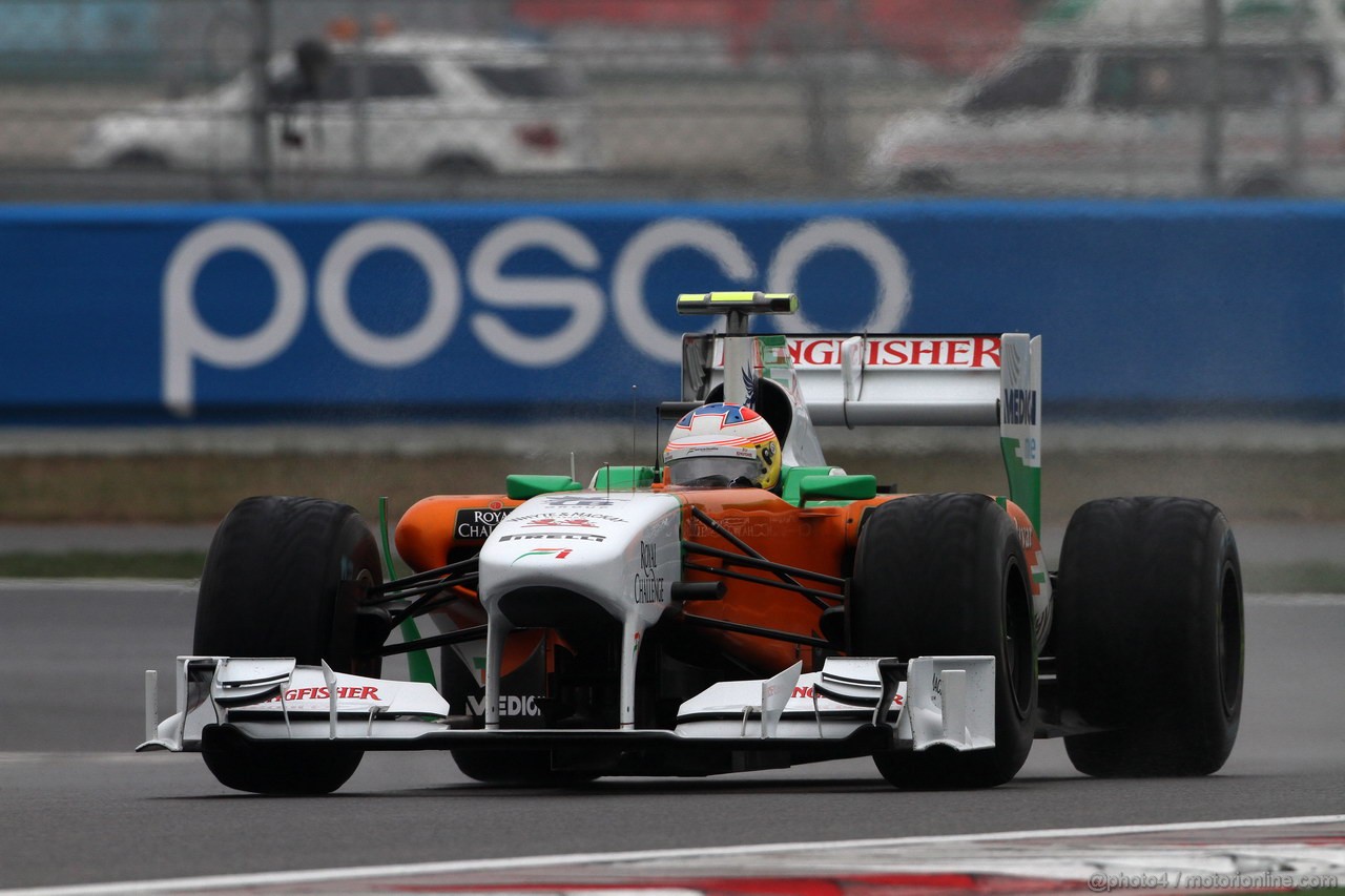 GP KOREA, 14.10.2011- Prove Libere 2, Venerdi', Paul di Resta (GBR) Force India VJM04 