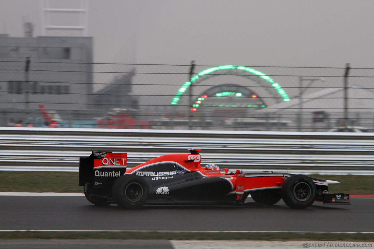 GP KOREA, 14.10.2011- Prove Libere 2, Venerdi', Timo Glock (GER), Marussia Virgin Racing VR-02 