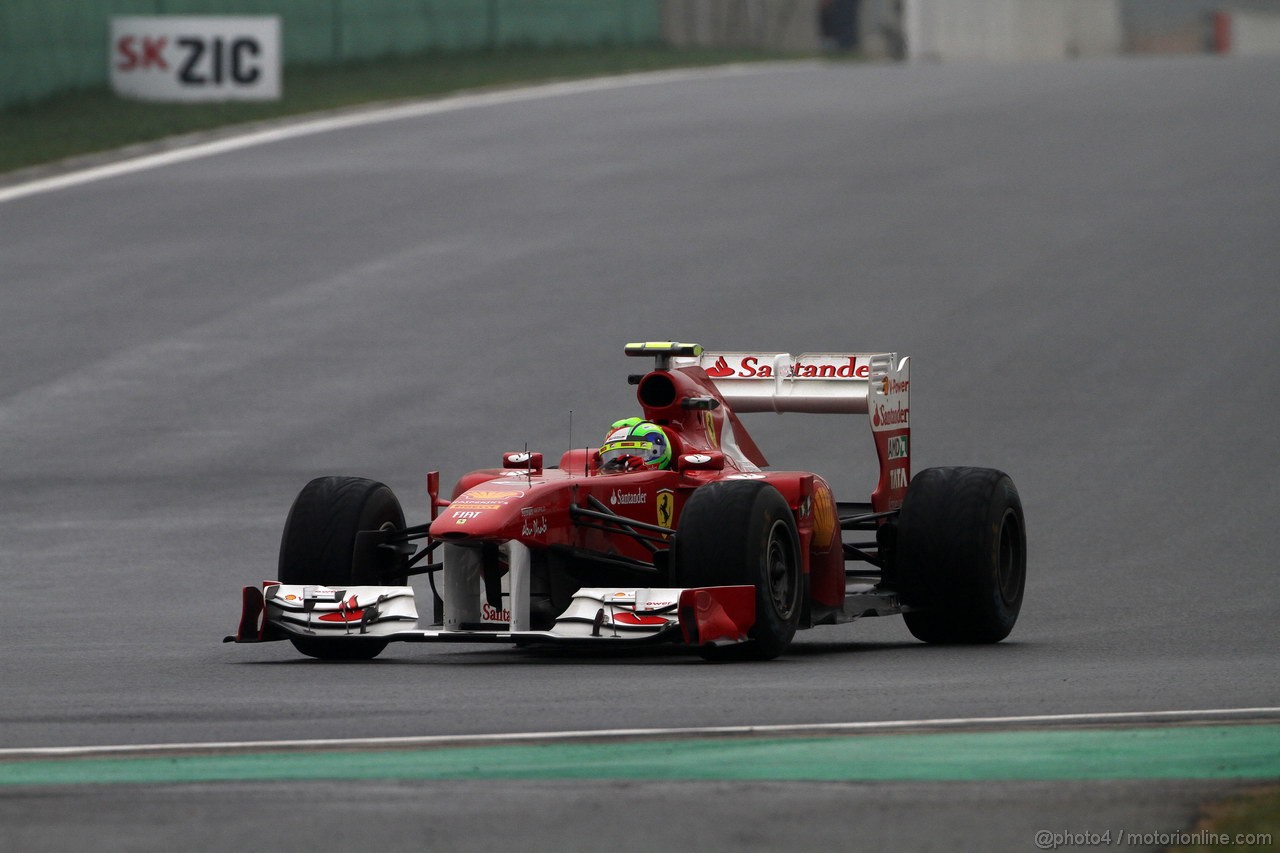 GP KOREA, 14.10.2011- Prove Libere 2, Venerdi', Felipe Massa (BRA), Ferrari, F-150 Italia 