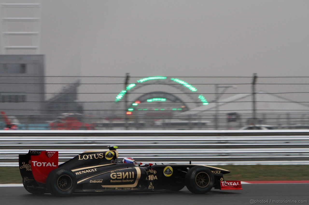 GP KOREA, 14.10.2011- Prove Libere 2, Venerdi', Vitaly Petrov (RUS), Lotus Renault GP, R31 