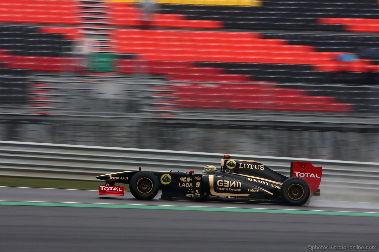 GP KOREA, 14.10.2011- Prove Libere 2, Venerdi', Bruno Senna (BRA), Lotus Renault GP R31