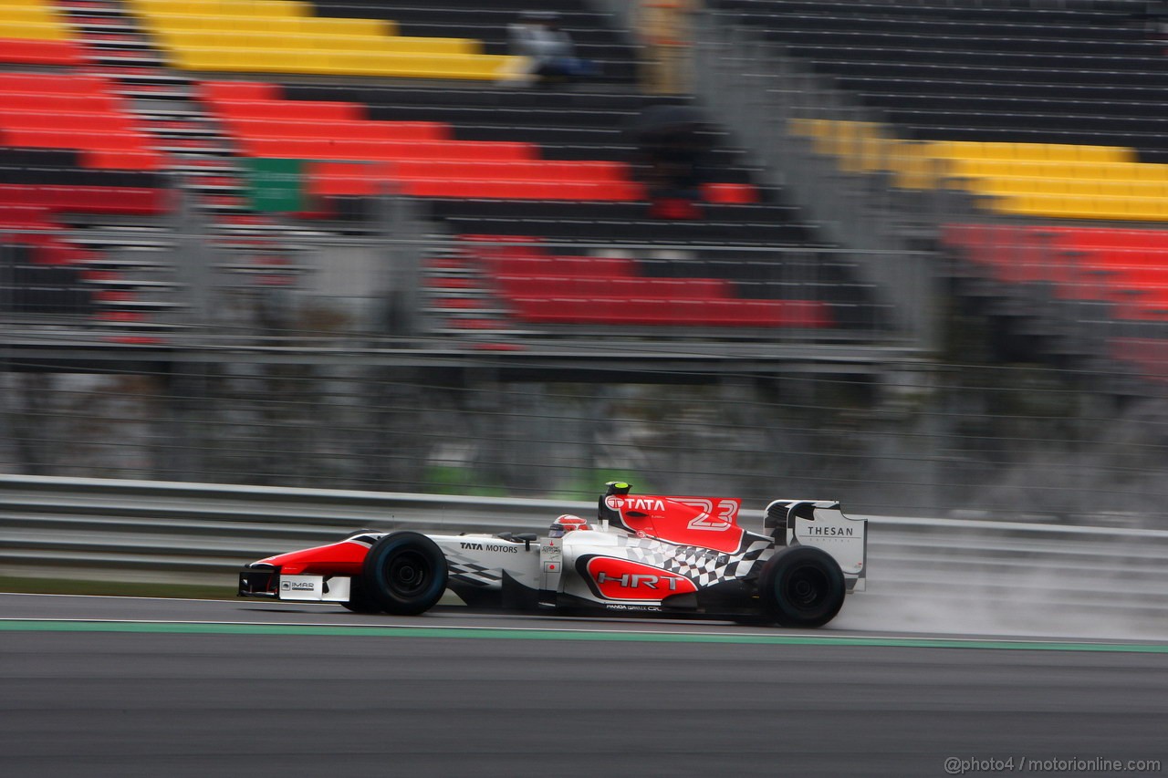 GP KOREA, 14.10.2011- Prove Libere 2, Venerdi', Vitantonio Liuzzi (ITA), HRT Formula One Team