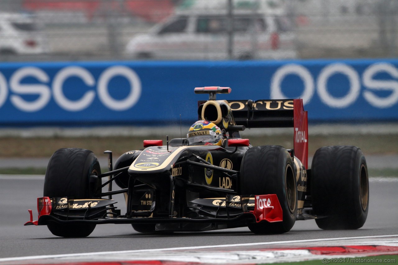 GP KOREA, 14.10.2011- Prove Libere 2, Venerdi', Bruno Senna (BRA), Lotus Renault GP R31