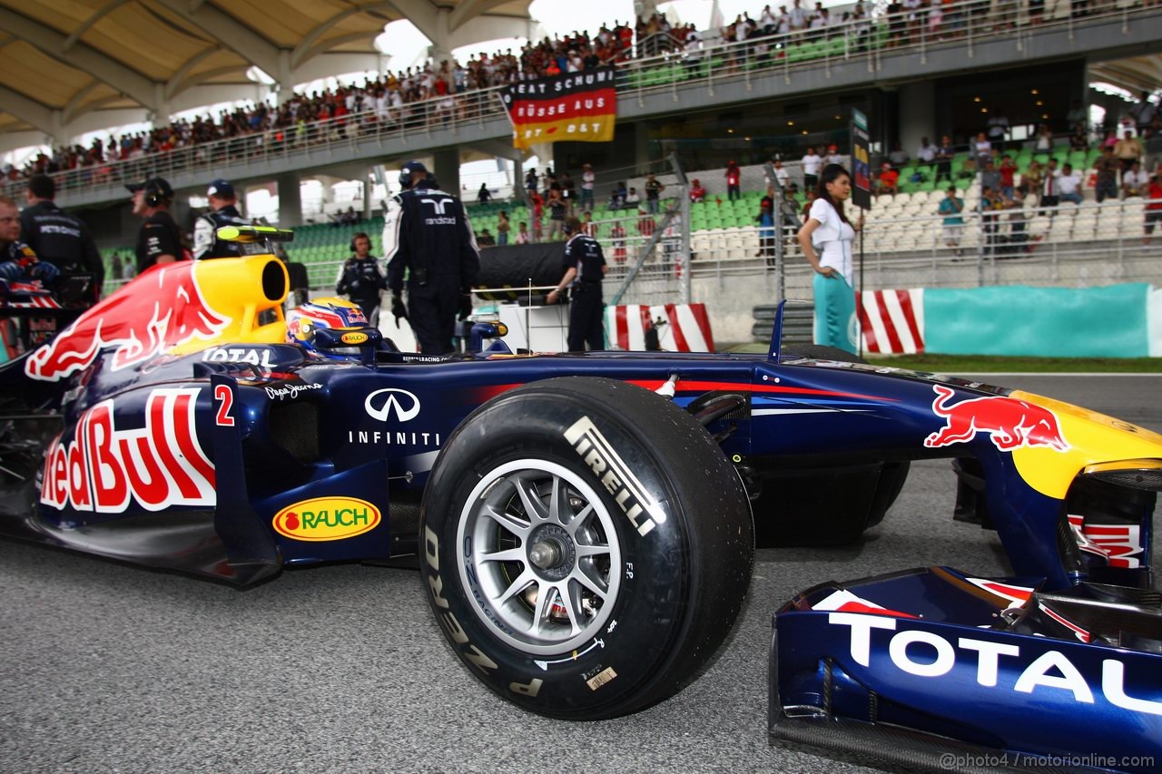 GP MALESIA, 10.04.2011- Gara, Mark Webber (AUS), Red Bull Racing, RB7 