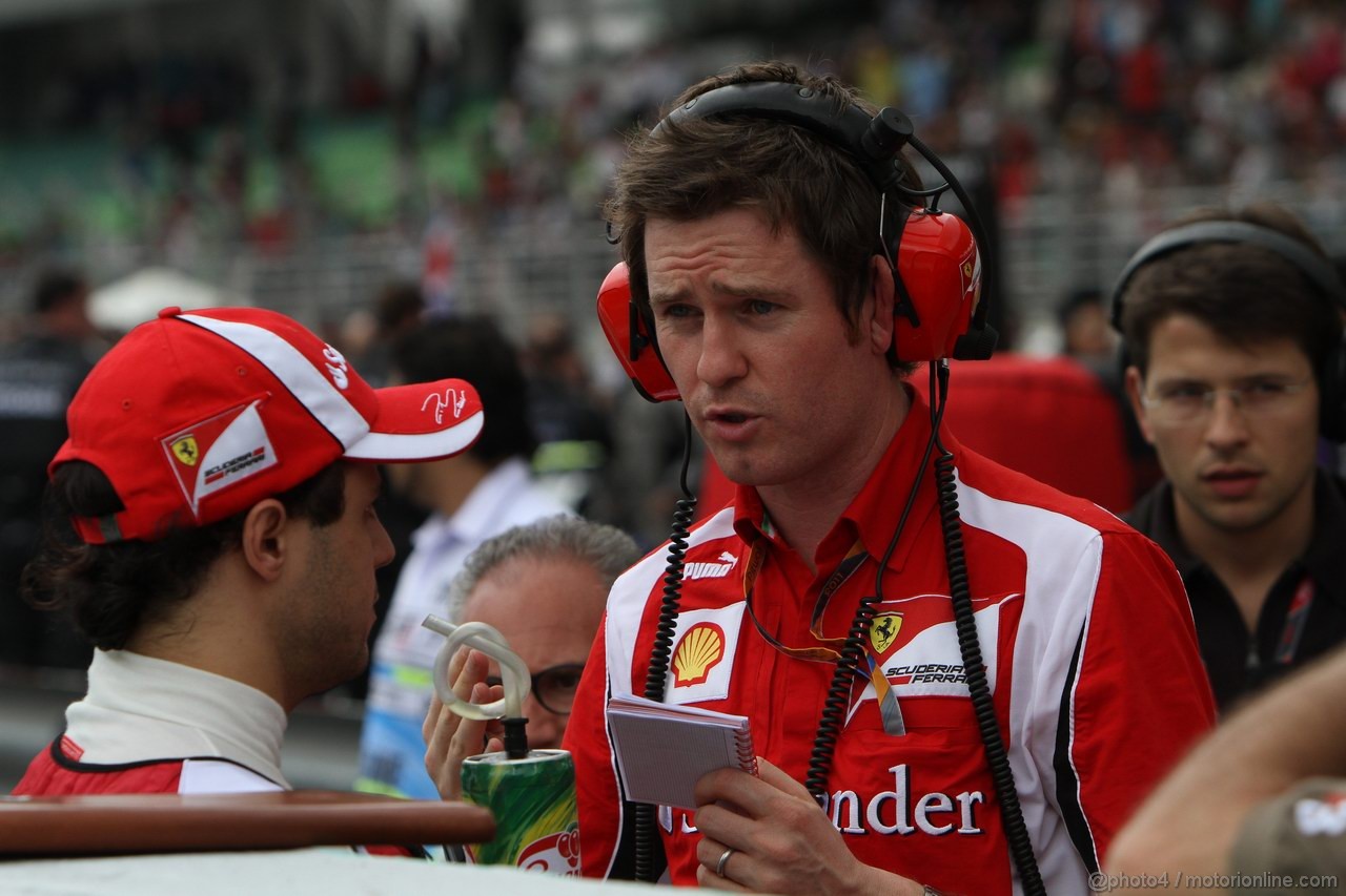 GP MALESIA, 10.04.2011- Gara, Rob Smedley, (GBR), Ferrari, Track Engineer of Felipe Massa (BRA) 