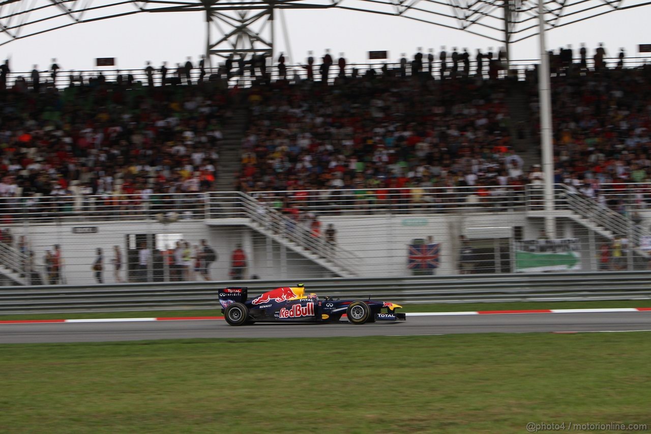 GP MALESIA, 10.04.2011- Gara, Mark Webber (AUS), Red Bull Racing, RB7 