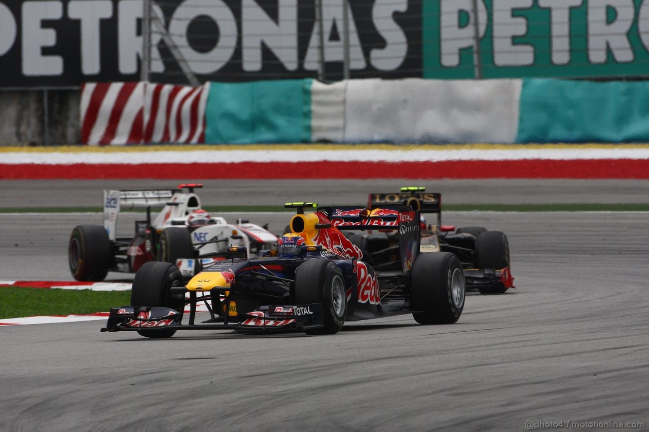 GP MALESIA, 10.04.2011- Gara, Mark Webber (AUS), Red Bull Racing, RB7