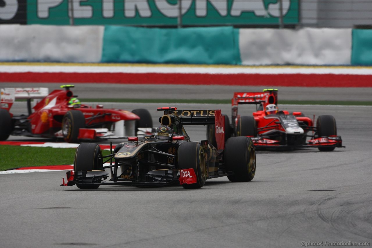 GP MALESIA, 10.04.2011- Gara, Nick Heidfeld (GER) Lotus Renault GP R31  