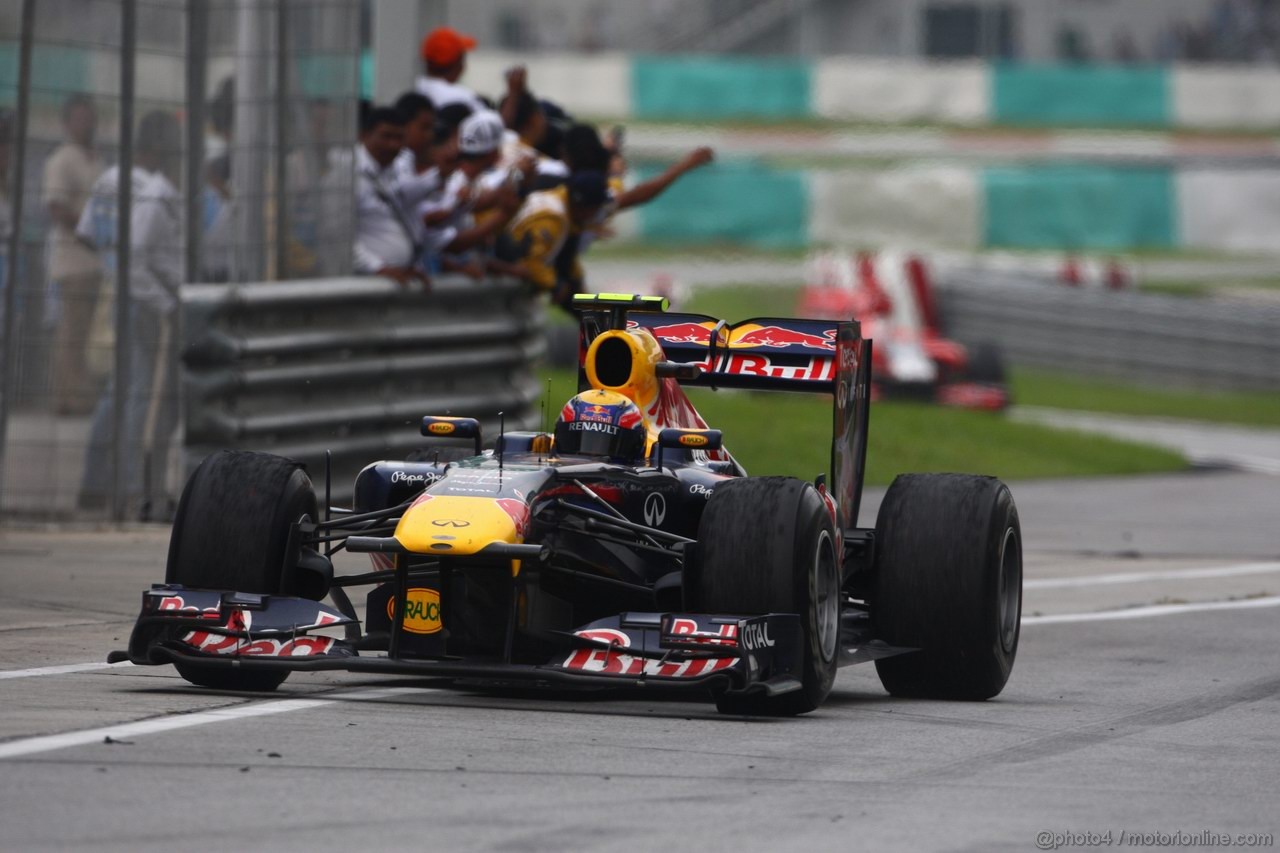 GP MALESIA, 10.04.2011- Gara, Mark Webber (AUS), Red Bull Racing, RB7