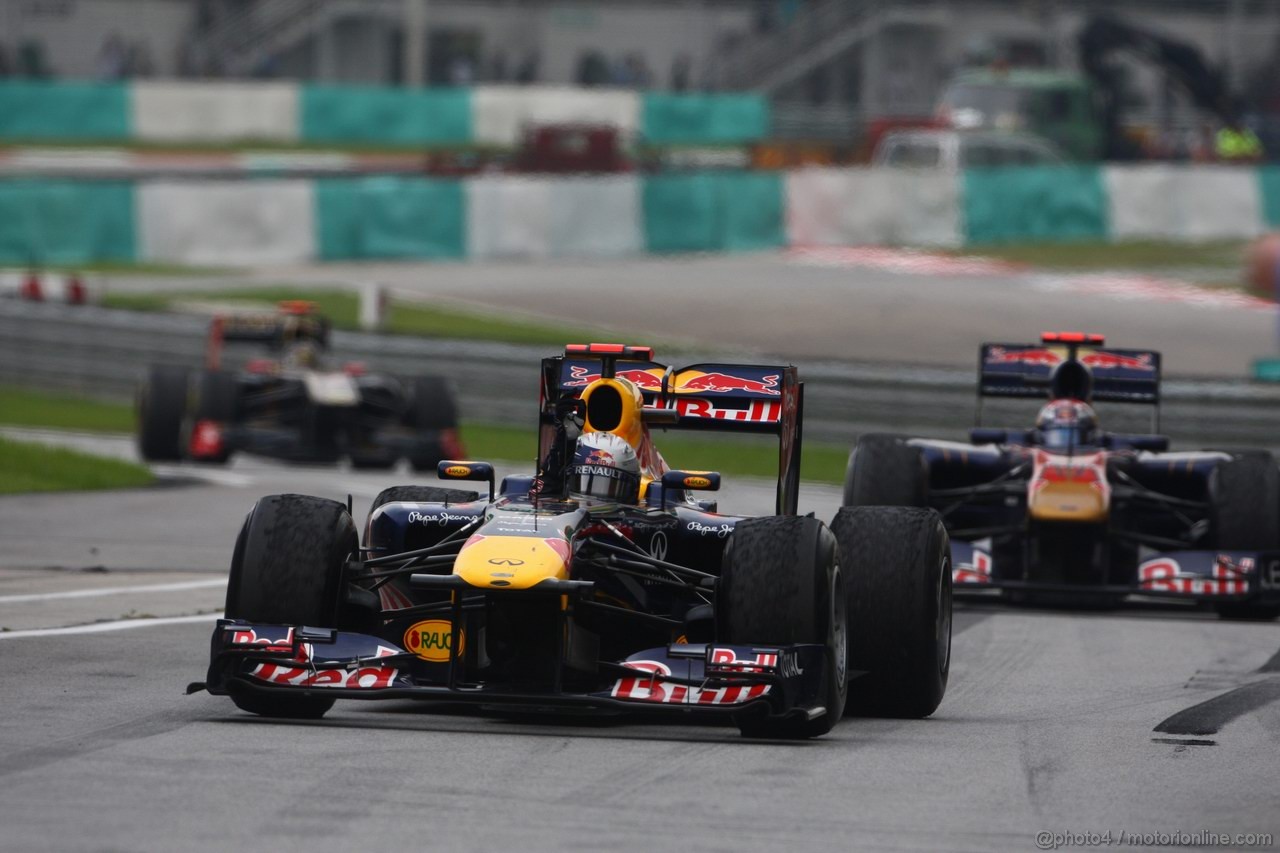 GP MALESIA, 10.04.2011- Gara, Sebastian Vettel (GER), Red Bull Racing, RB7 vincitore 