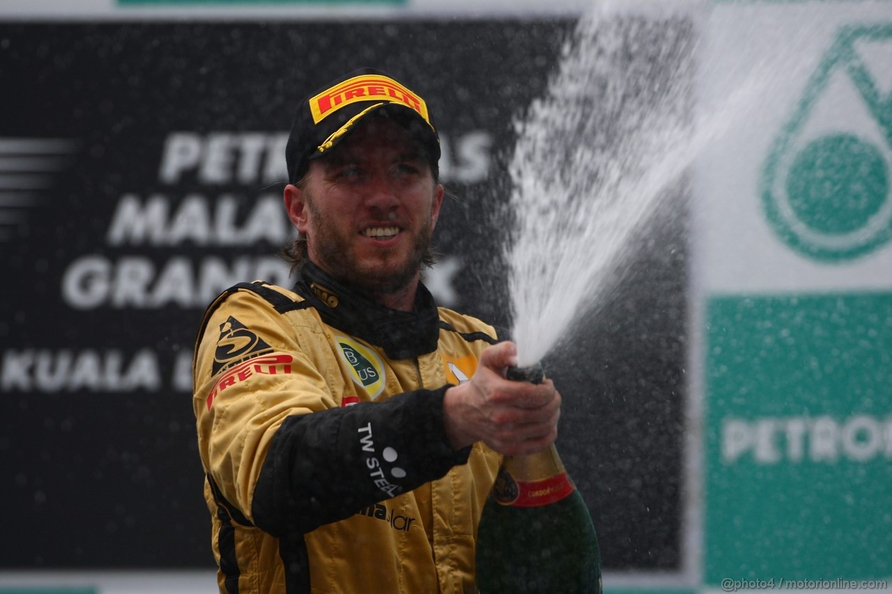 GP MALESIA, 10.04.2011- Gara, Nick Heidfeld (GER) Lotus Renault GP R31 terzo