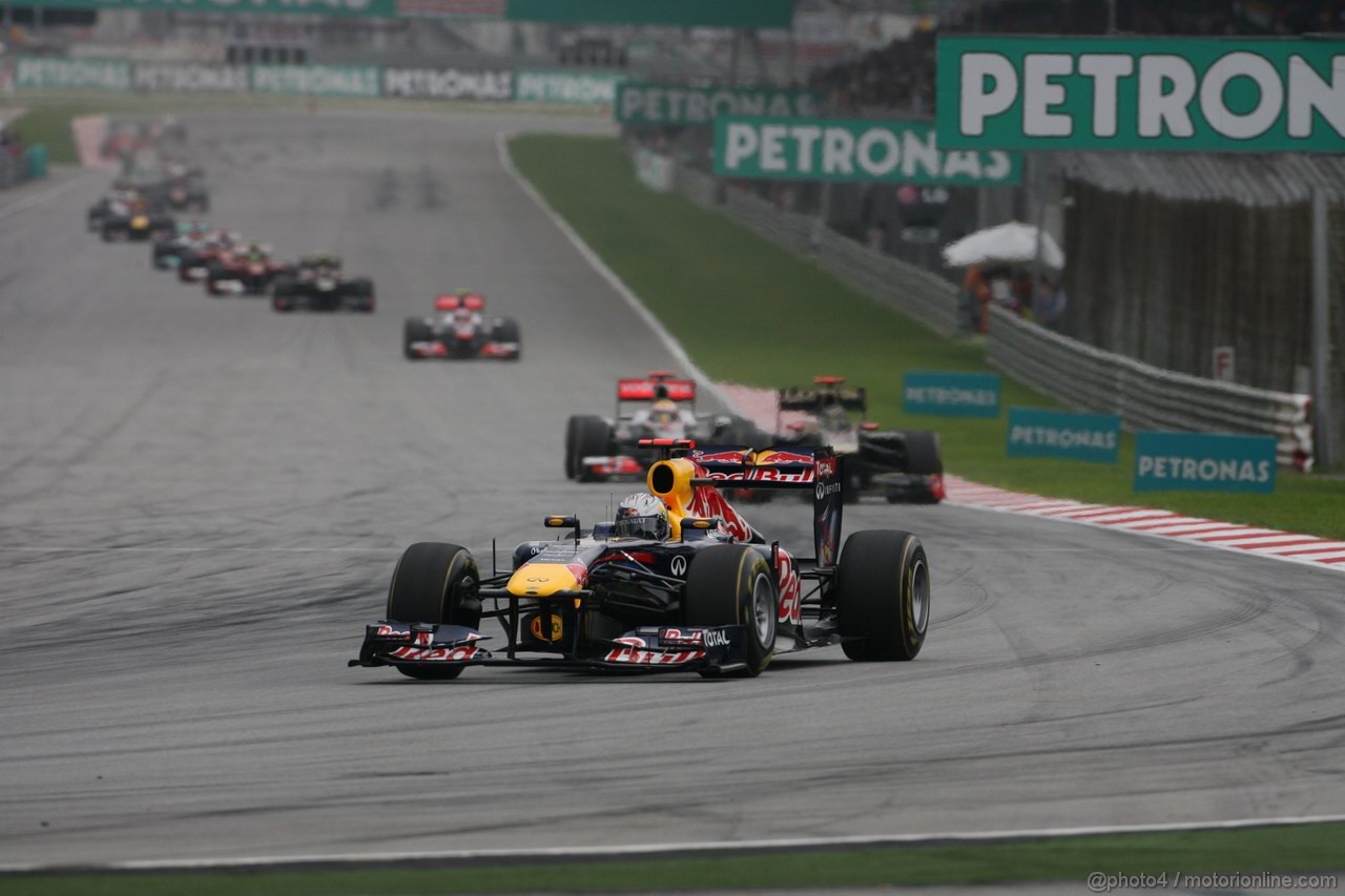 GP MALESIA, 10.04.2011- Gara, Sebastian Vettel (GER), Red Bull Racing, RB7