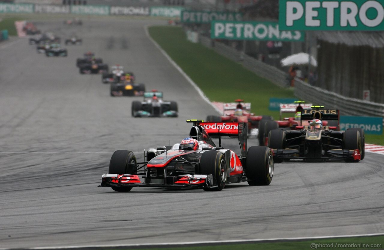 GP MALESIA, 10.04.2011- Gara, Jenson Button (GBR), McLaren Mercedes, MP4-26