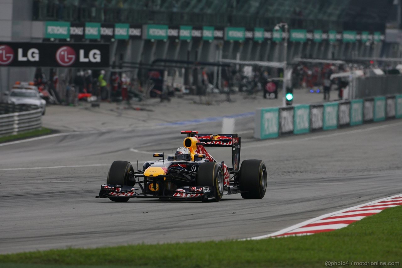 GP MALESIA, 10.04.2011- Gara, Sebastian Vettel (GER), Red Bull Racing, RB7