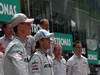 GP MALESIA, 10.04.2011- Mercedes GP team photo with Michael Schumacher (GER), Mercedes GP Petronas F1 Team, MGP W02 e Nico Rosberg (GER), Mercedes GP Petronas F1 Team, MGP W02 
