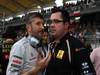 GP MALESIA, 10.04.2011- Gara, Nick Fry (GBR), Chief Executive Officer, Mercedes GP e Eric Boullier (FRA), Team Manager, Renault F1 Team 