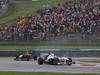 GP MALESIA, 10.04.2011- Gara, Kamui Kobayashi (JAP), Sauber F1 Team C30 davanti a Mark Webber (AUS), Red Bull Racing, RB7 