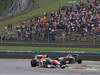 GP MALESIA, 10.04.2011- Gara, Vitantonio Liuzzi (ITA), Hispania Racing F1 Team, HRT davanti a Adrian Sutil (GER), Force India F1 Team, VJM04 