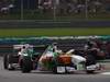 GP MALESIA, 10.04.2011- Gara, Paul di Resta (GBR) Force India VJM04 davanti a Sergio Pérez (MEX), Sauber F1 Team C30 
